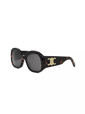 CELINE | Maxi Triomphe havanabraune runde Sonnenbrille | 